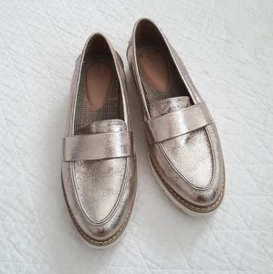 A New Day Metallic Gold Platform Flat size 6.5